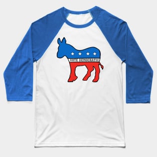 DEMOCRATIC DONKEY MASCOT VOTE DEMOCRAT Baseball T-Shirt